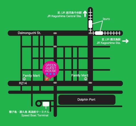 Green Guesthouse Kagoshima Eksteriør bilde